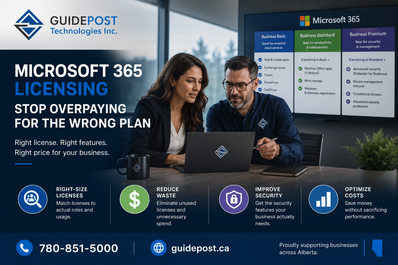 Microsoft 365 licensing Alberta business 2026