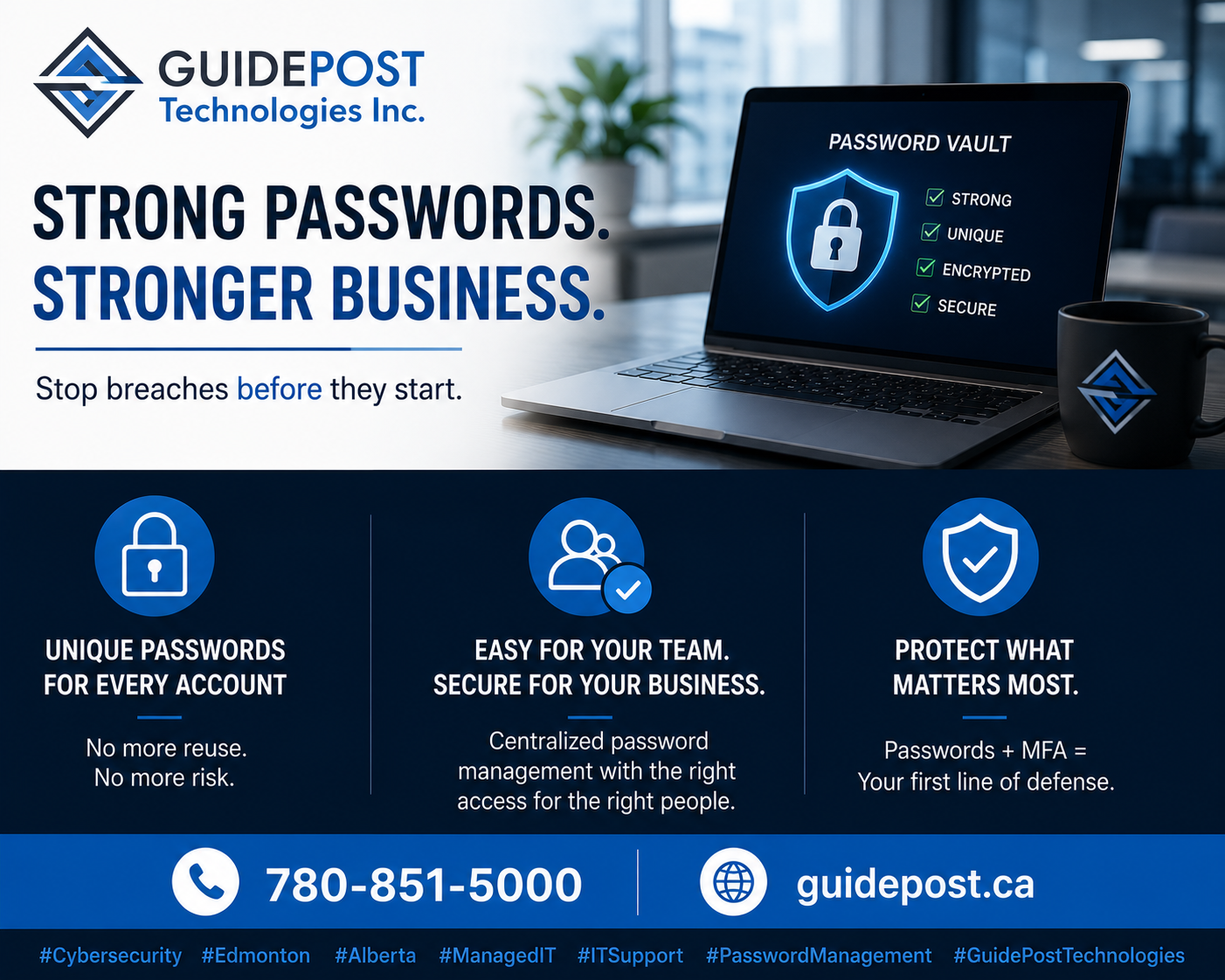 password management Alberta business cybersecurity 2026