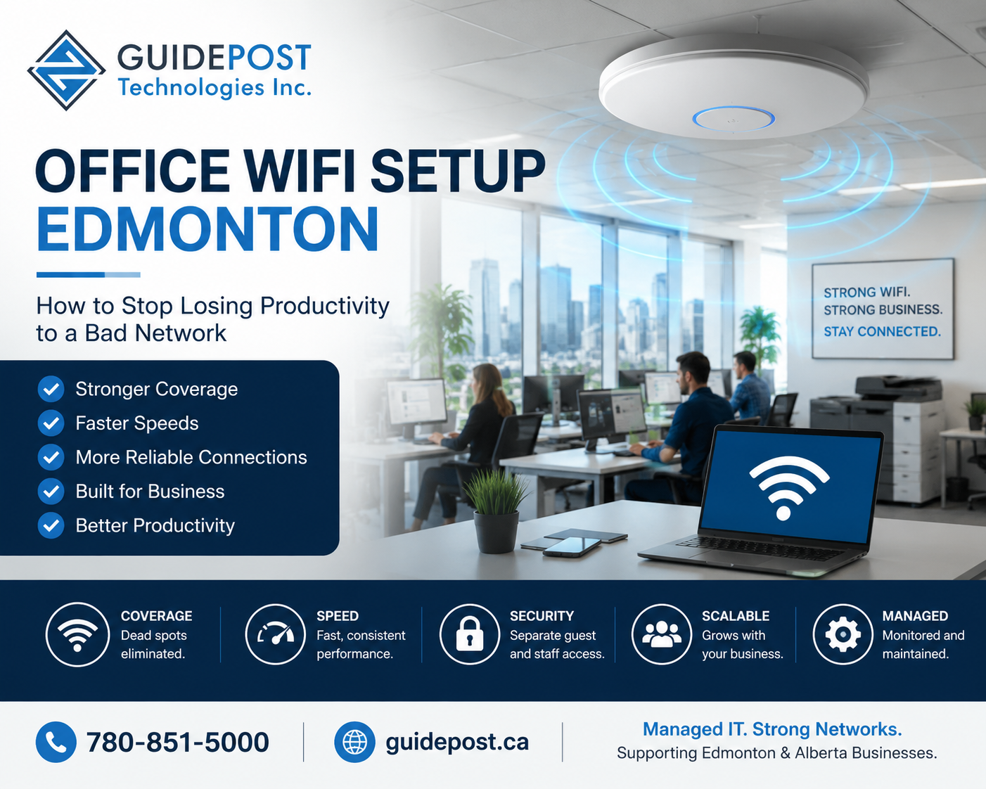 office WiFi setup Edmonton business network 2026