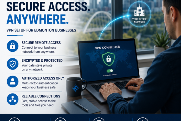 VPN setup Edmonton business secure remote access 2026